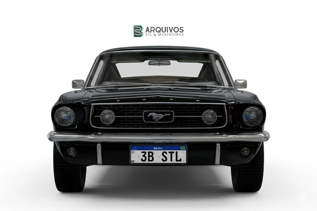Modelo 3D STL - Ford Mustang Fastback 1967 — foto 3